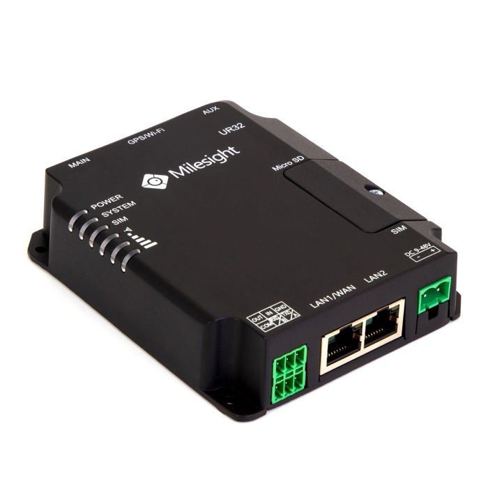 Routeur industriel - Milesight - UR32-L04EU-W - 4G - Gestion à distance - Pare-feu - VPN