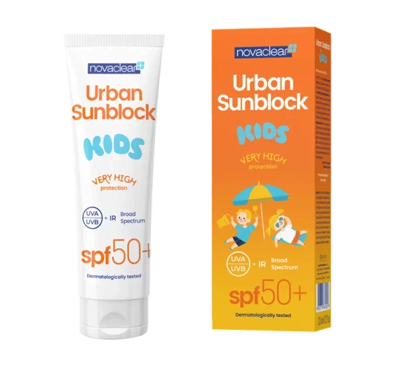 Novaclear Urban Sunblock Kids ochronny krem do twarzy i ciała dla dzieci SPF50  125 ml
