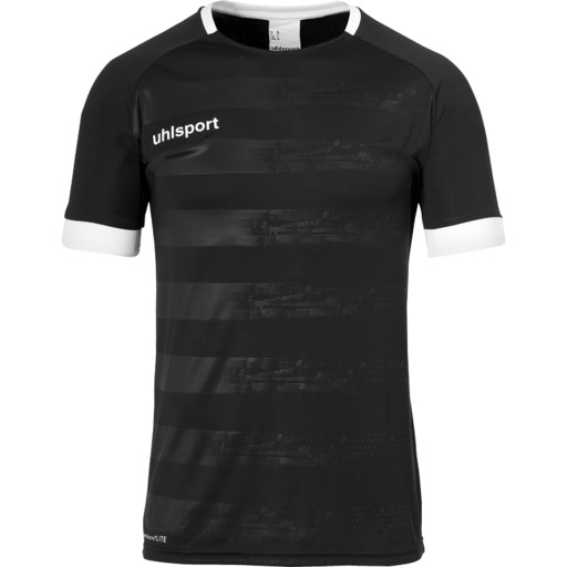 Maillot Division II à manches courtes Noir/blanc Uhlsport