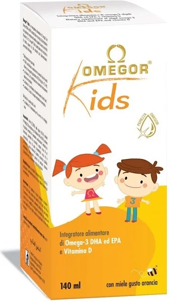 OMEGOR Omegor Kids et Fonctions Cérébrales 140 ml Complément alimentaire pour la défense immunitaire