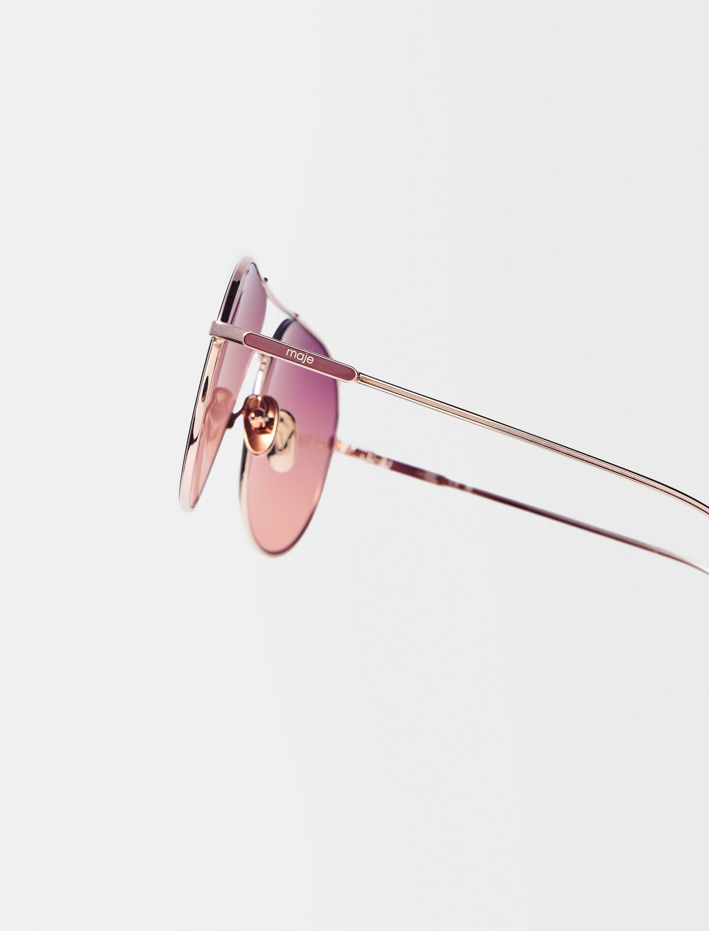 Slanke pilotenzonnebril - Roségoud