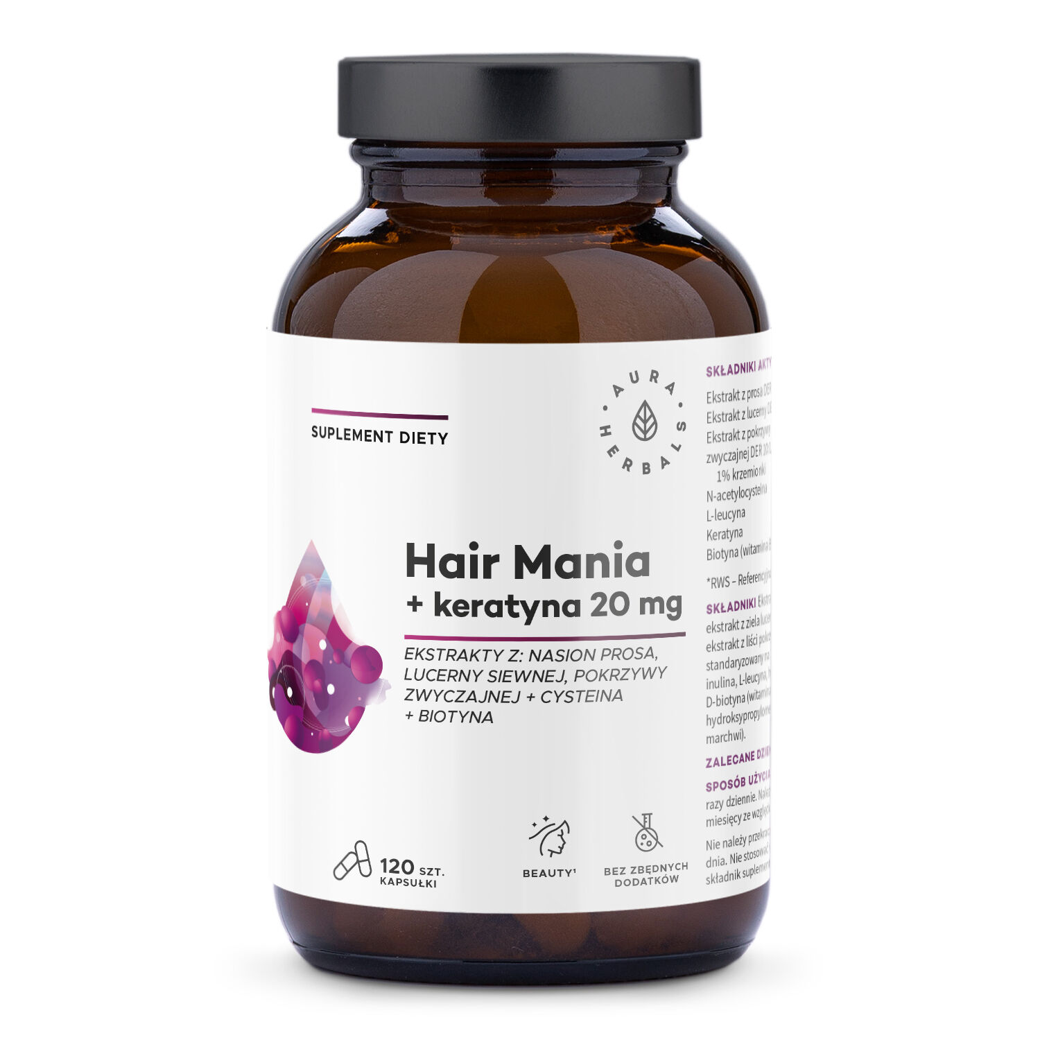 Aura Herbals Hair Mania + Keratin 20 mg