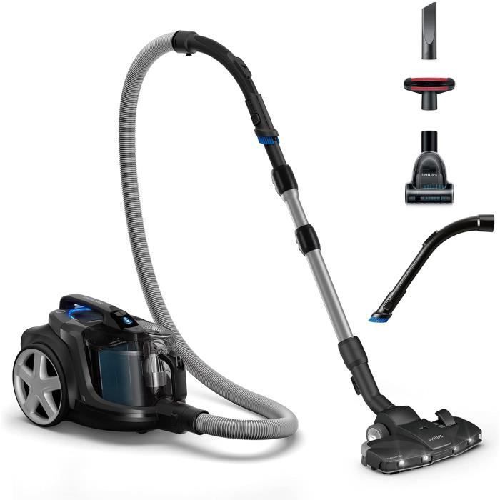 Aspirateur sans Sac - Philips - FC9747/09 - Noir Brillant - PowerCyclone 8 - TriActive+ LED