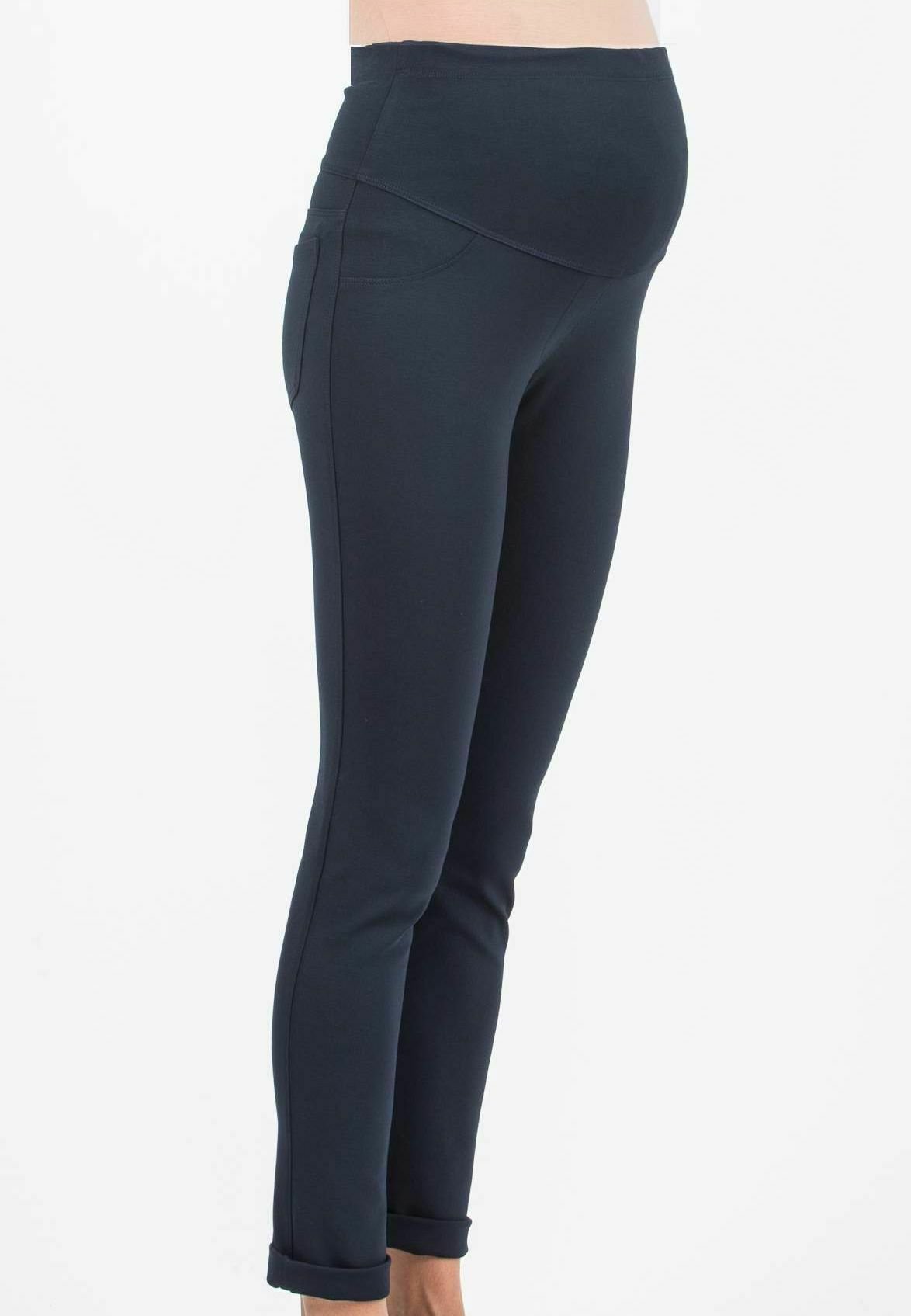 Attesa zwangerschapsbroek, slim fit, van warme, superrekbare Ponte di Roma - blauw