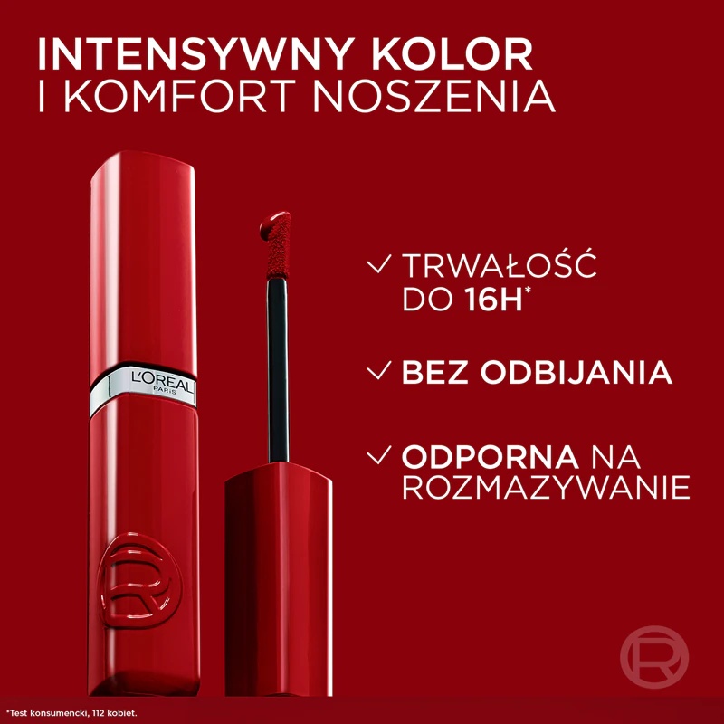 L'Oréal Paris Infaillible Laque Resistance дуготрајни течни кармин који хидрира и додаје сјај