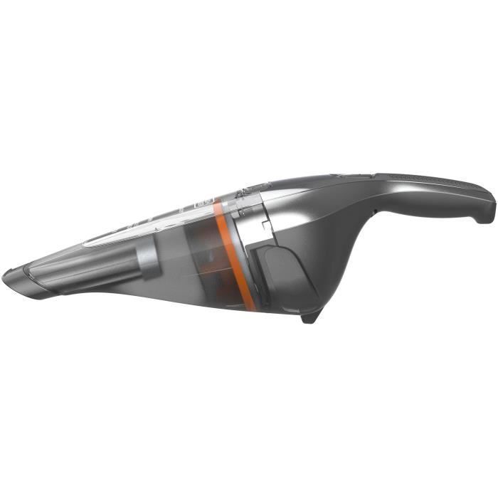 Aspirateur à main sans fil BLACK+DECKER NVC220WC-QW Dustbuster Lithium 7,2V 15,5 AirWatts 385 ml Gris métalisé