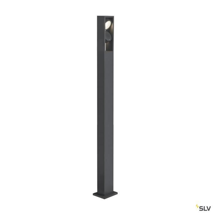 Bolardo doble para exteriores SLV ESKINA FRAME 175 con LED integrados, color antracita, altura 175 cm, 11,50 cm x 7,30 cm x 175,00 cm, color antracita.