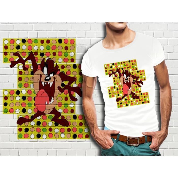 Men's white T-shirt - Vintage Cartoons Collection 13 - Taz the Tasmanian Devil