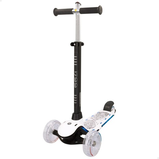 Trottinette électrique Eezi à 3 roues avec lumières multicolores personnalisables