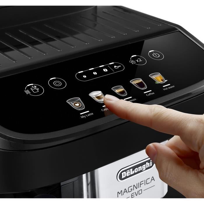 Cafetera espresso De'Longhi Magnifica Evo con molinillo incorporado - ECAM290.61.B - 5 recetas - Negra
