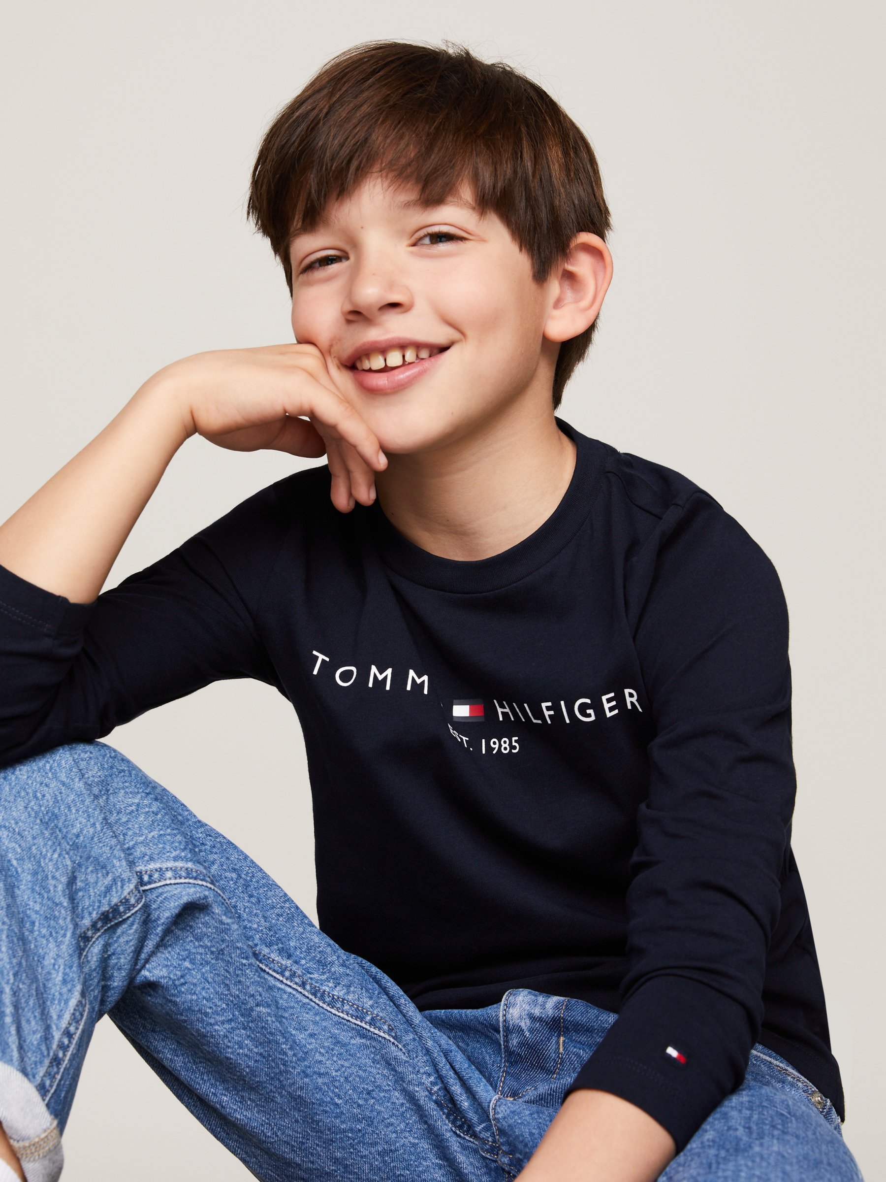Tommy Hilfiger ESSENTIAL TEE UNISEX - Top met lange mouwen - woestijnhemel