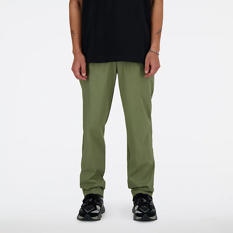 Rechte herenbroek van twill, 32 inch – Donkere Peridot