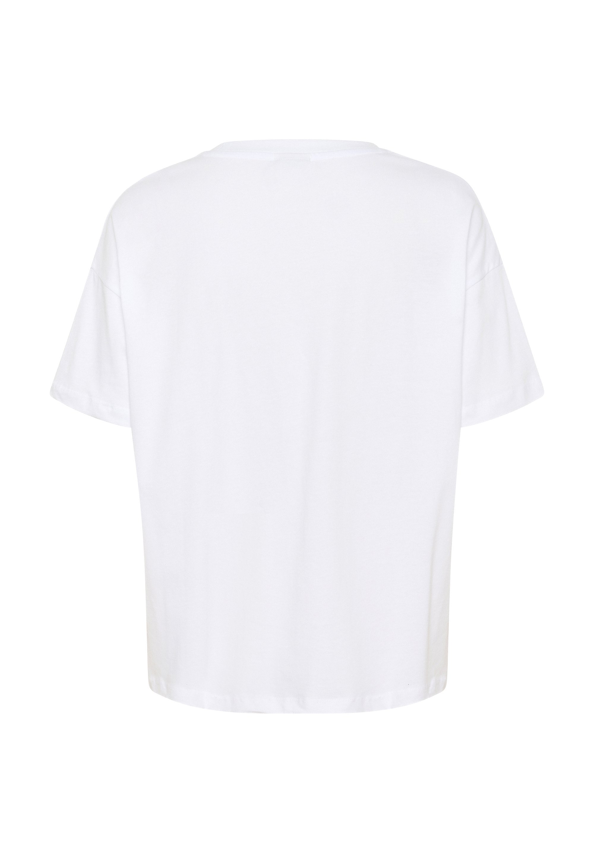 Kaffe KAVIVIE - T-shirt met print - vierkant met optisch witte bloemen