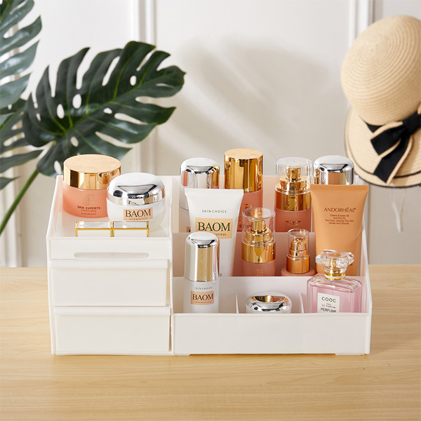 Livingandhome Make-up-Aufbewahrungsbox mit Schubladen, extra groß