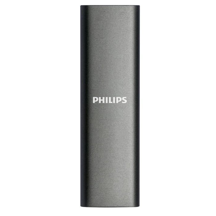 SSD portatile Philips - 250 GB - Ultra sottile - USB-C - Alluminio