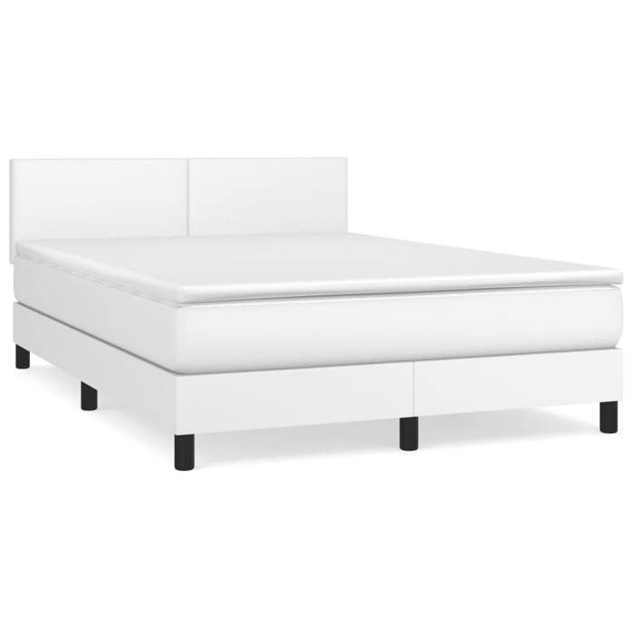 Struttura letto con materasso - Maison Exclusive - 140x190 cm - Ecopelle - Massimo relax
