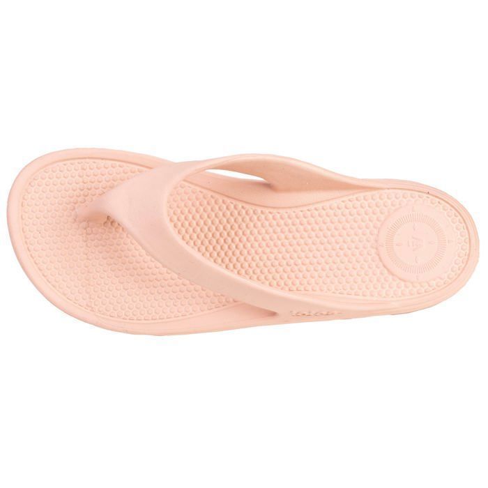 Chanclas Isotoner para mujer, ultracómodas y ligeras, color nude.