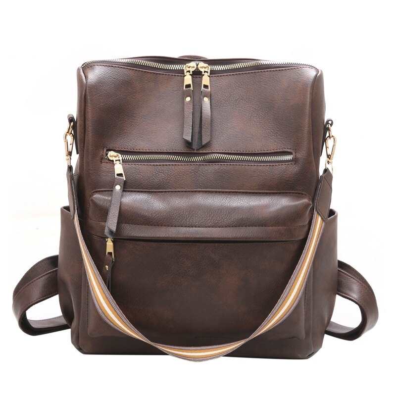 Borse antifurto da donna in pelle PU, zaino per ragazze, borsa a tracolla per adolescenti, borsa portatile per la scuola e per tutti i giorni.