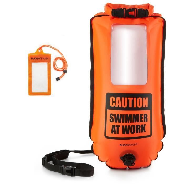 Safety buoy for open water swimming - BuddySwim - Naranja - TU