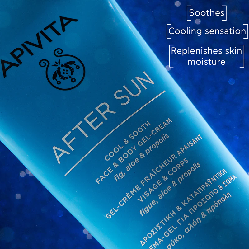 Apivita Bee Sun Safe After Sun Chladivý a zklidňující gelový krém na obličej a tělo
