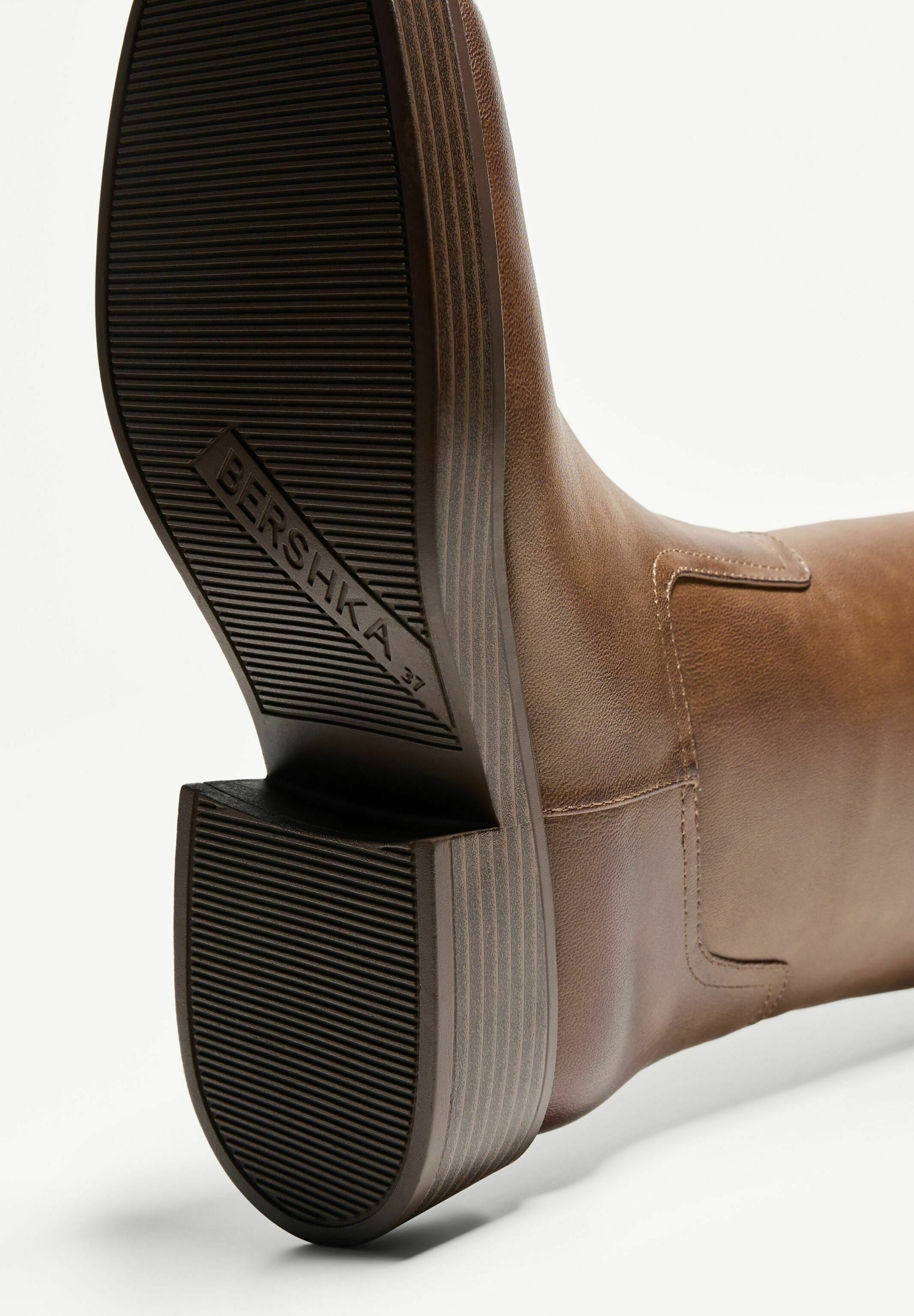 Bershka paardensportstijl - platformlaarzen - bruin