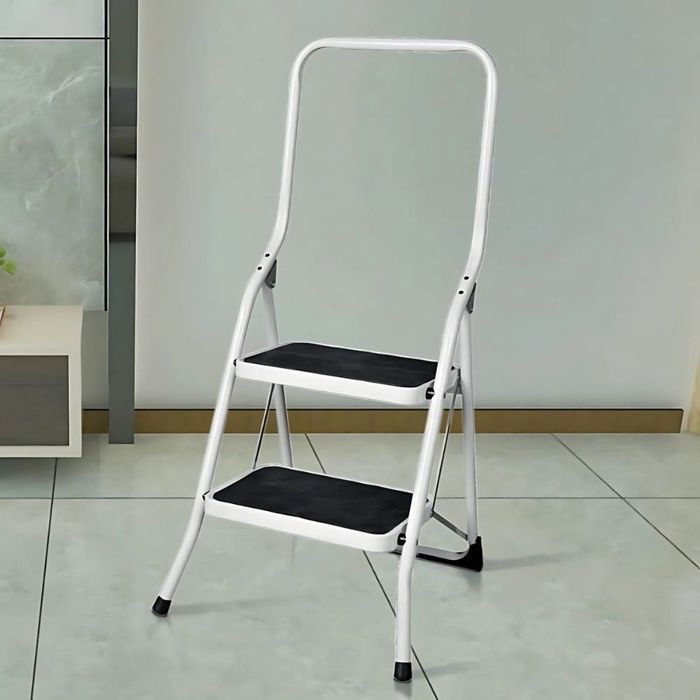 FACILITYS  Escabeau Marchepied pliable, 2 marches - Capacité 150 kg - Stable et Antidérapant