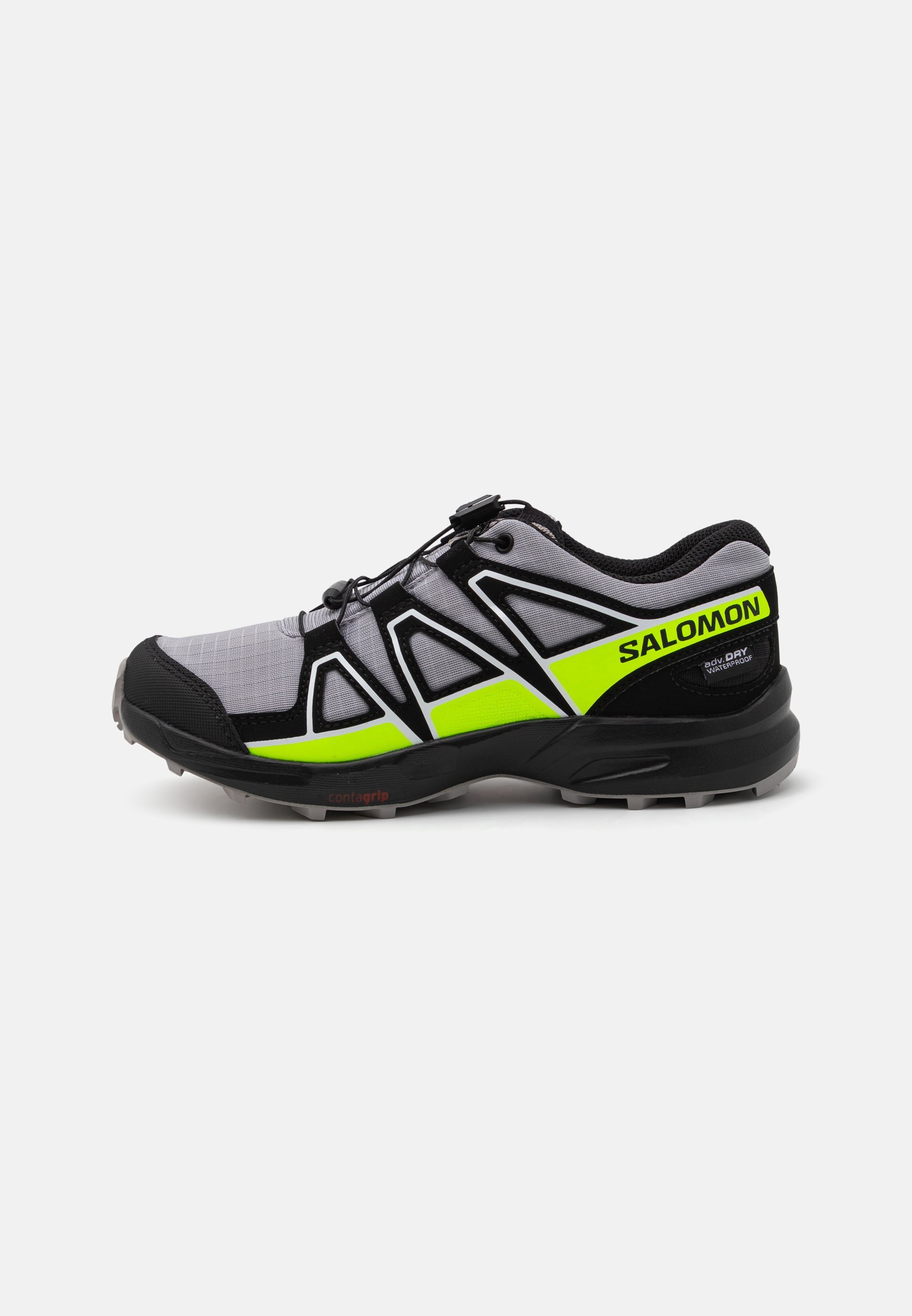 Salomon SPEEDCROSS UNISEX - Trekingové boty - alloy/black/green gecko
