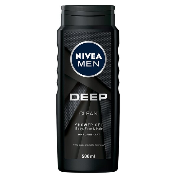 Gel de Banho NIVEA Men Deep Clean<br>500ml - Pele normal