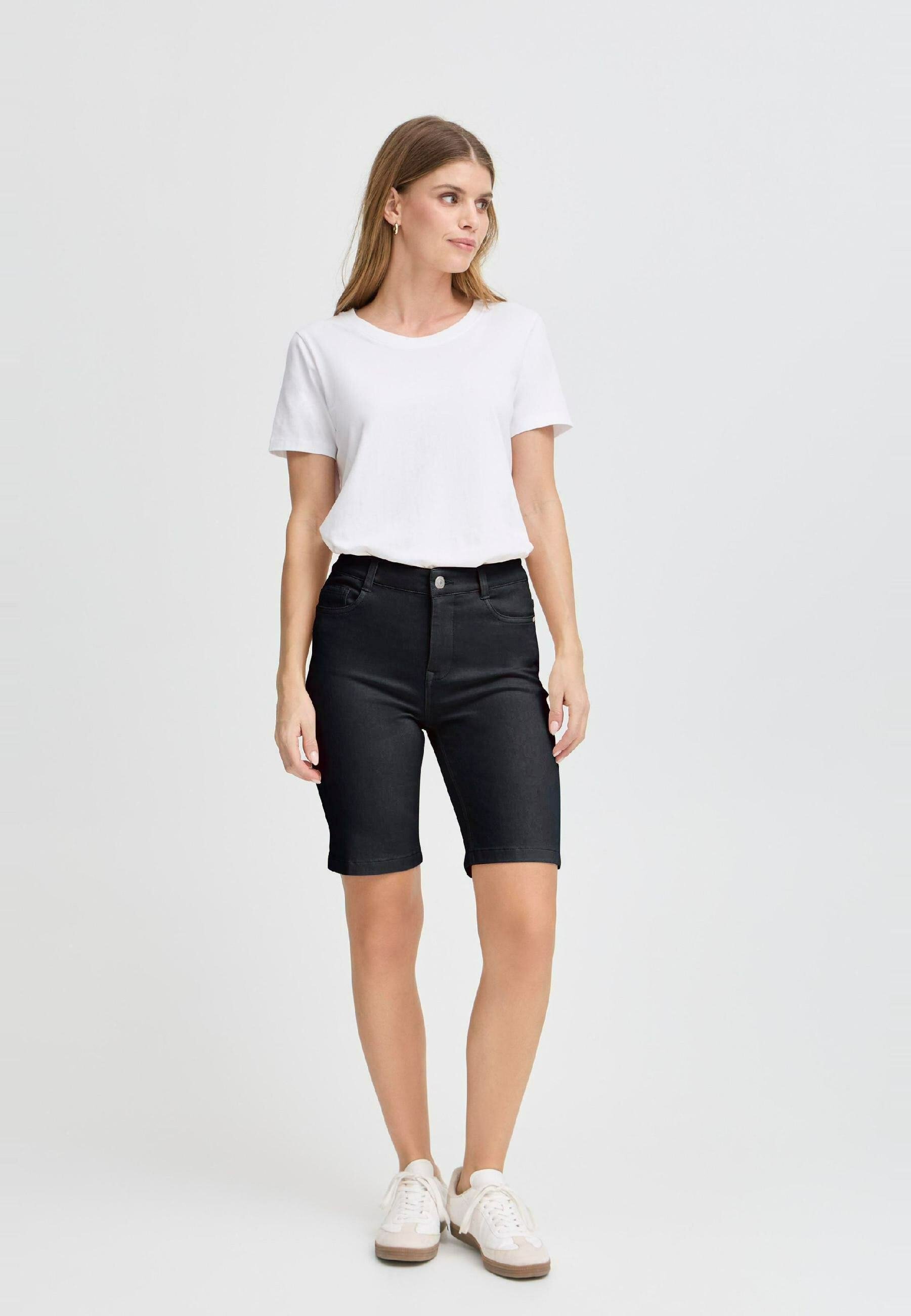 Fransa FRLUXE - Short en jean - noir