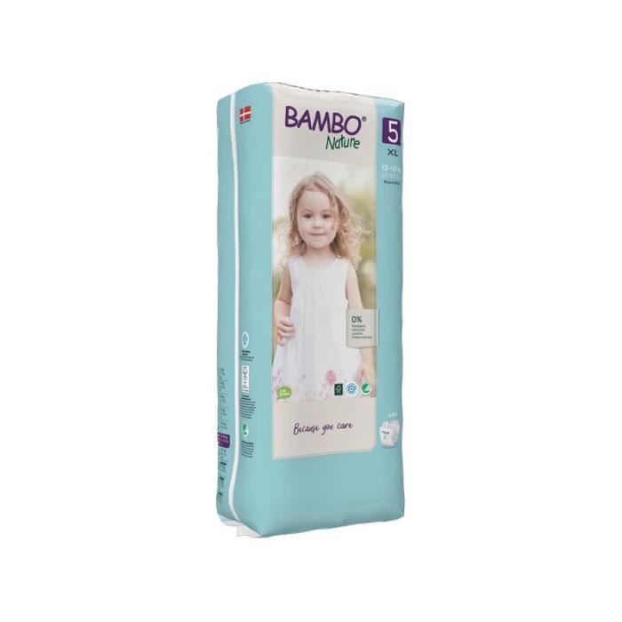 Fraldas Bambo Nature Tamanho 5 12-18kg - Pacote com 44 unidades