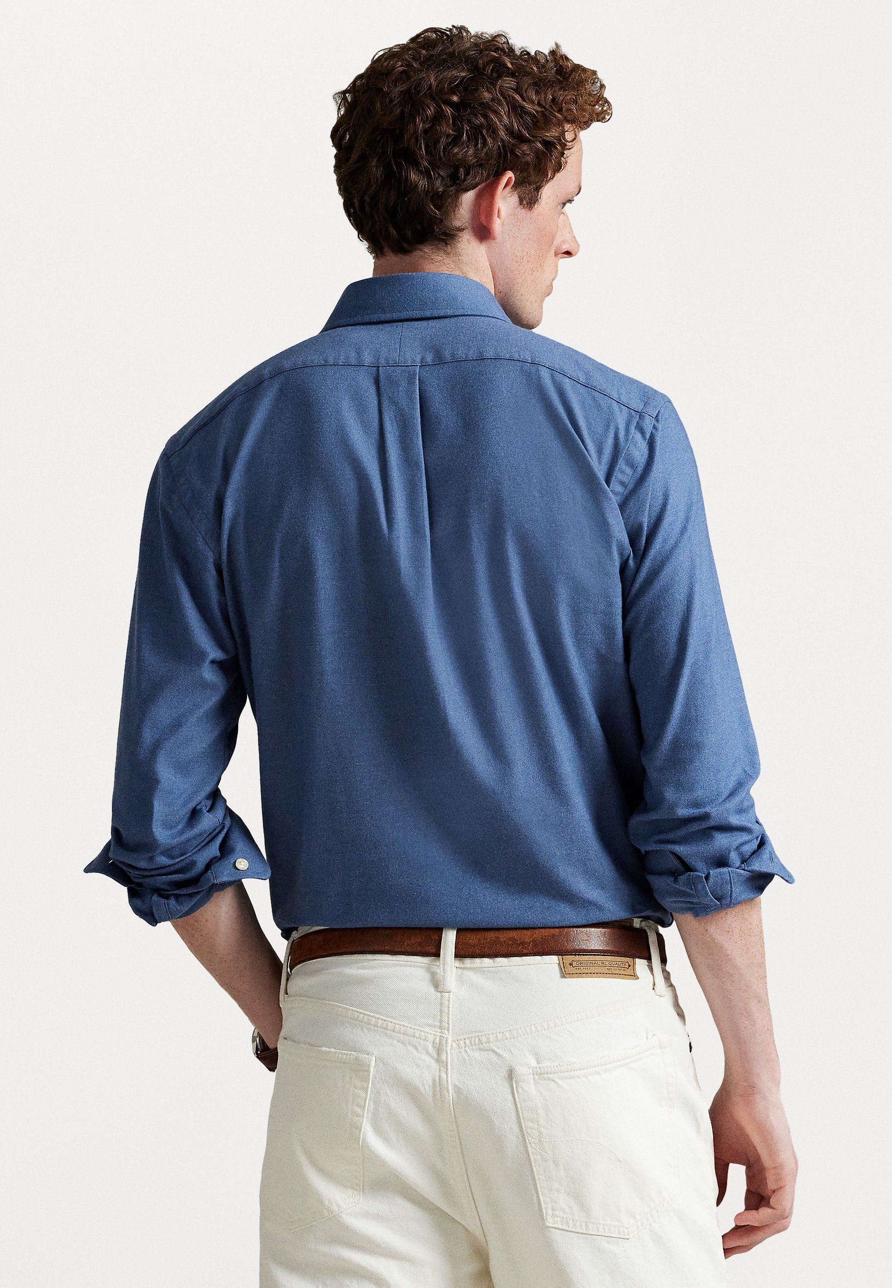 Polo Ralph Lauren CUSTOM FIT PERFORMANCE TWILL SHIRT - Shirt - lattice blue heather