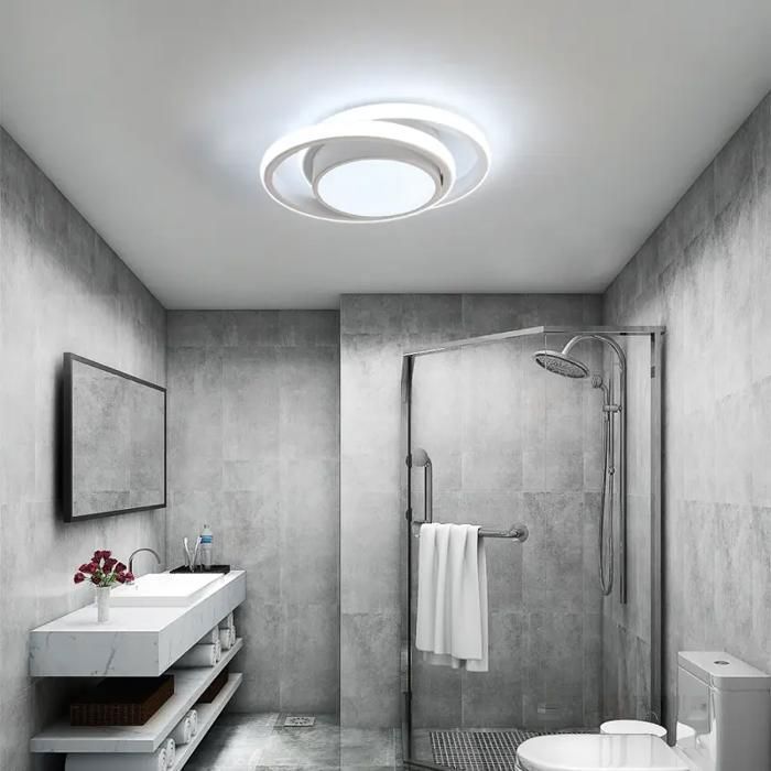 Dorlink Plafonnier LED - Luminaire Plafonnier Cuisine Rond Blanc 36W 6500K - Lustre Couloir pour Chambre Salon