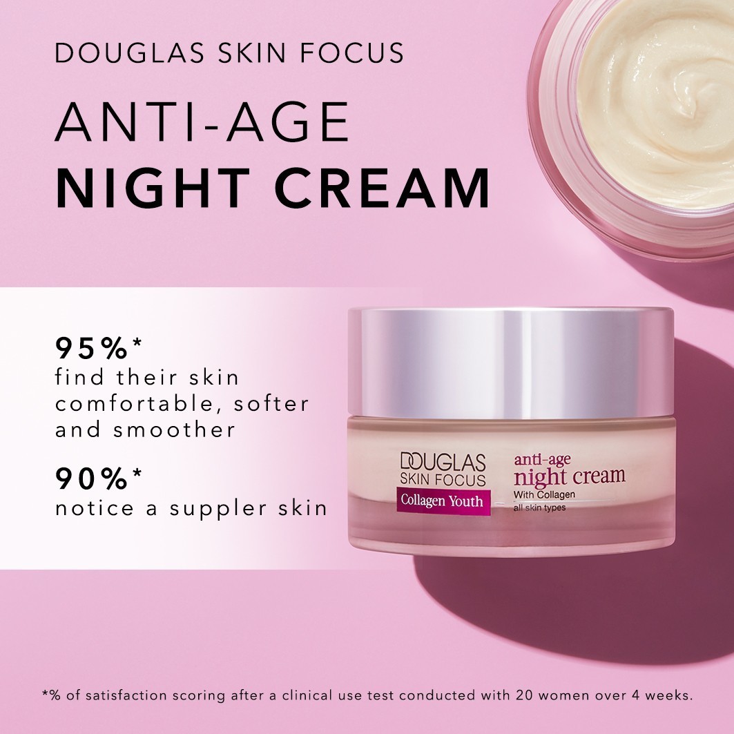 Douglas Collection Skin Focus Collagen Youth Anti-Age naktskrēms - 50 ml
