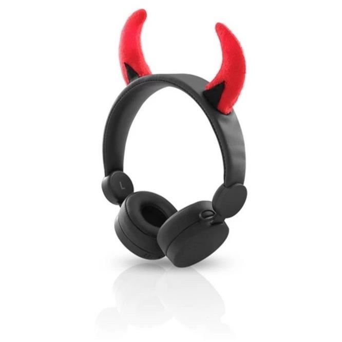 Casque audio enfant Kidyears - Devil - Kidywolf - Blanc/Multicolore - Limitation sonore à 85dB