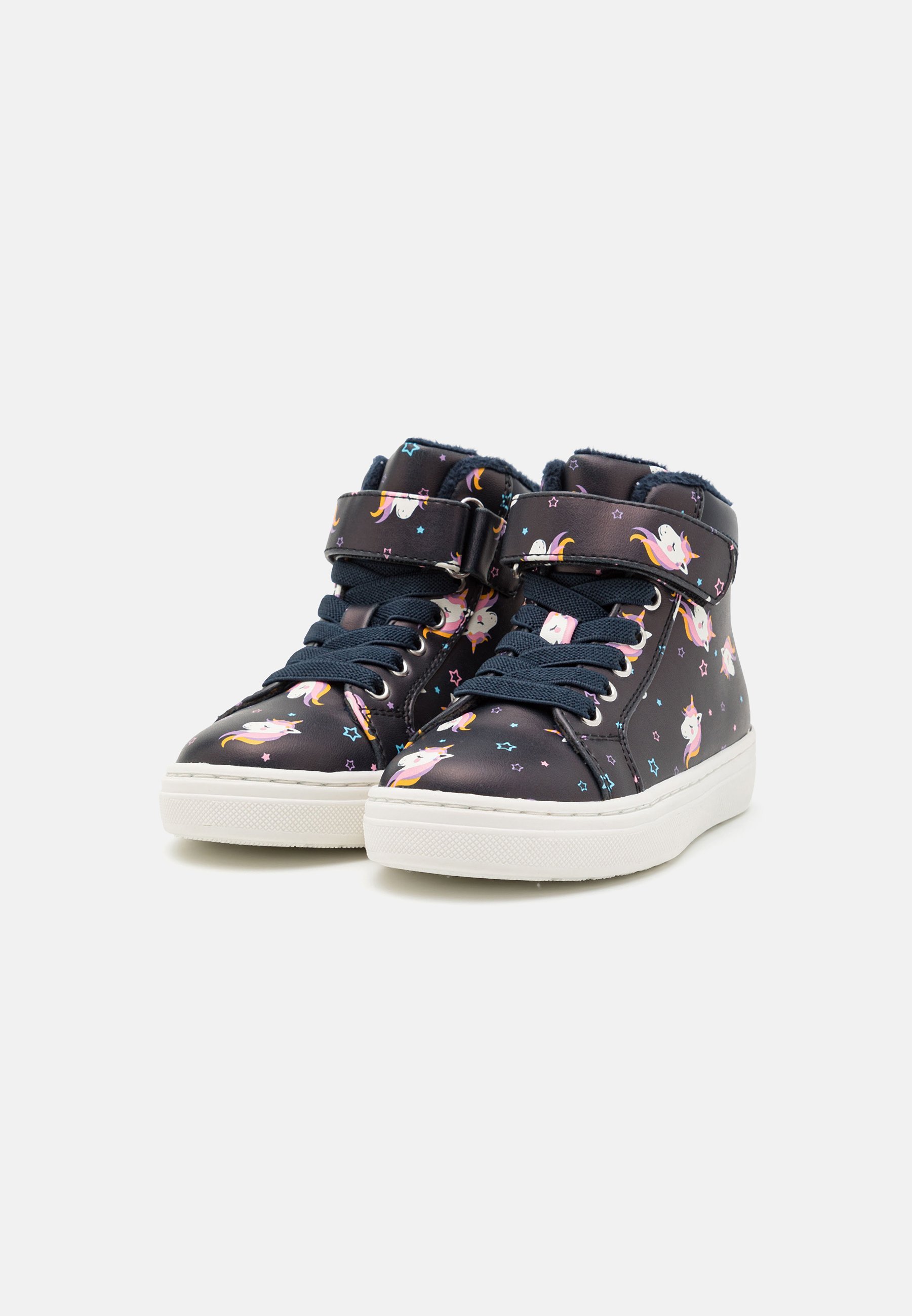 Friboo hoge sneakers - donkerblauw