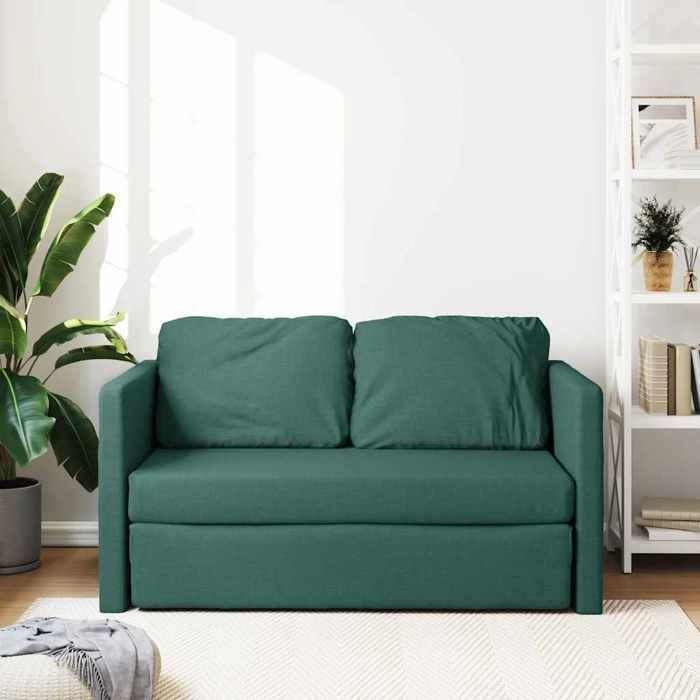 vidaXL Sofá-cama 2 em 1, divã com almofadas acolchoadas, cama dobrável para hóspedes, ideal para sala de estar e quarto, 353968