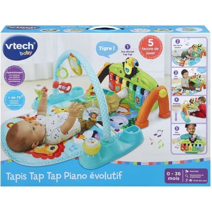 VTECH BABY - EVOLVING TAP TAP PIANO PLAY MAT - Multicolor