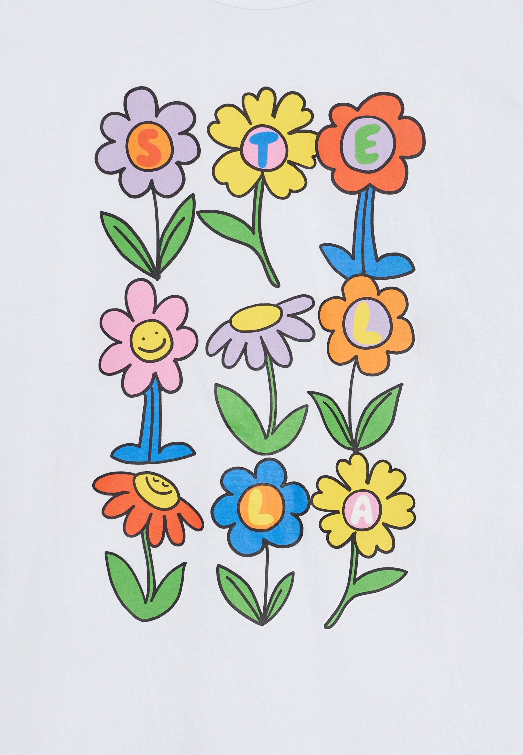 Stella McCartney kinder T-shirt met print - ivoor