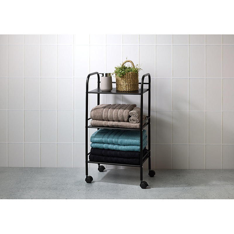 Vie Home hyllvagn 40x28,4x74 cm svart