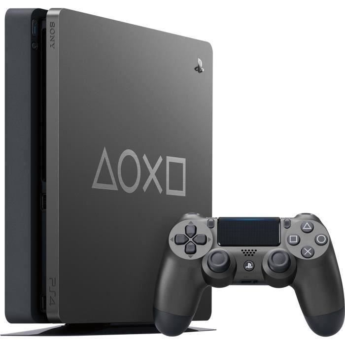 Sony PlayStation 4 Slim 1 To + 1 Manette - Gris - Edition Days Of Play - Reconditionné - Excellent état