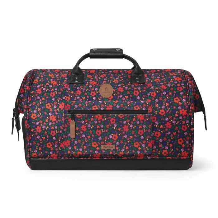 Borsa da viaggio - CABAIA - Borsa da viaggio Adventurer All Over - Nero/Rosso - 40L - Idrorepellente