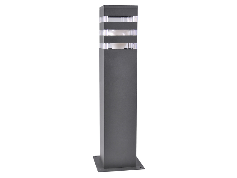 Słupek ogrodowy Teksas 44 cm aluminiowy grafitowy