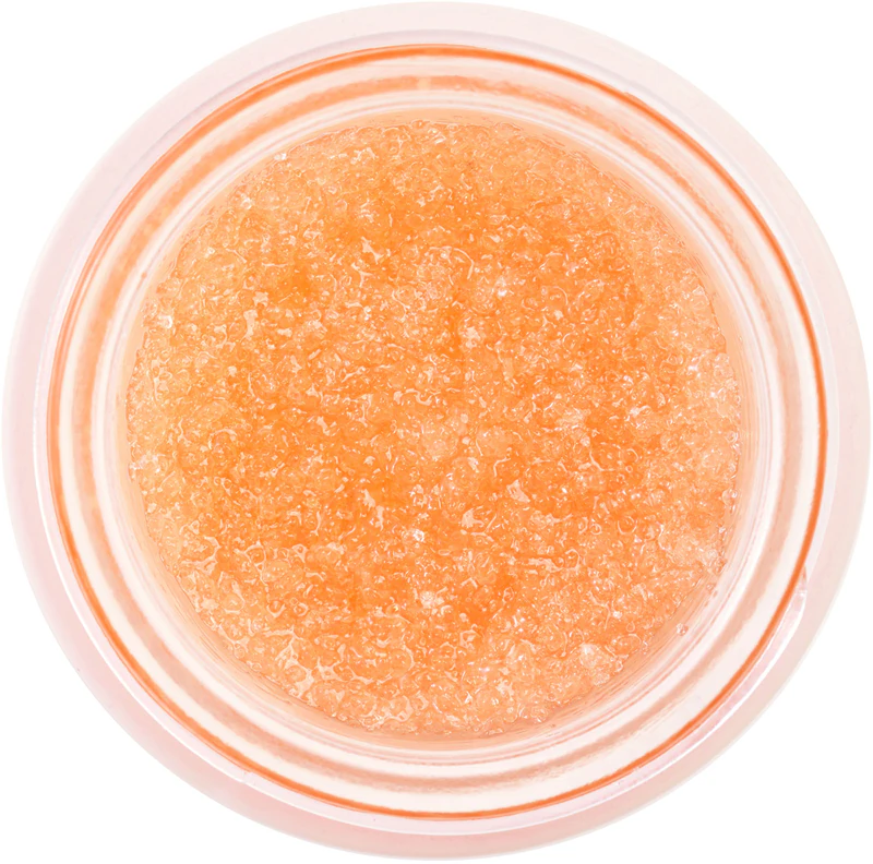 Esfoliante Labial Killer Lips Prep Talk com efeito peeling de pêssego.