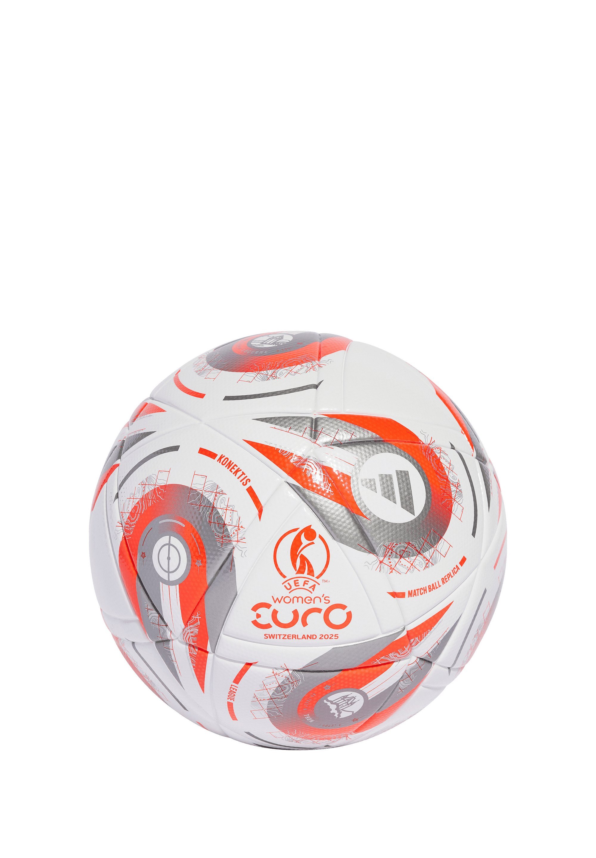 adidas Performance EURO - Voetbal - wit/zilver metallic/helder citroengeel