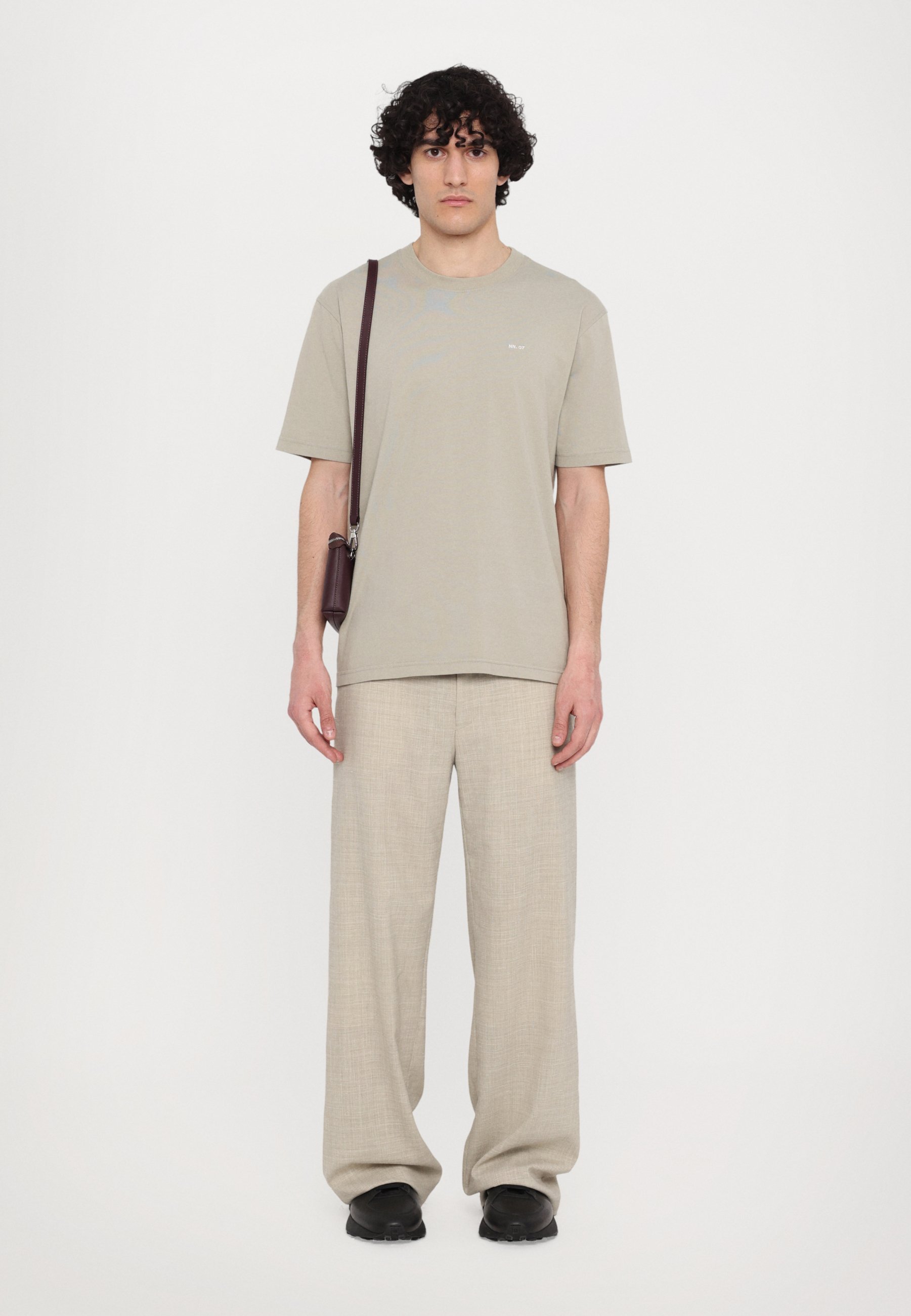 NN.07 ADAM EMB - T-shirt basic - beige