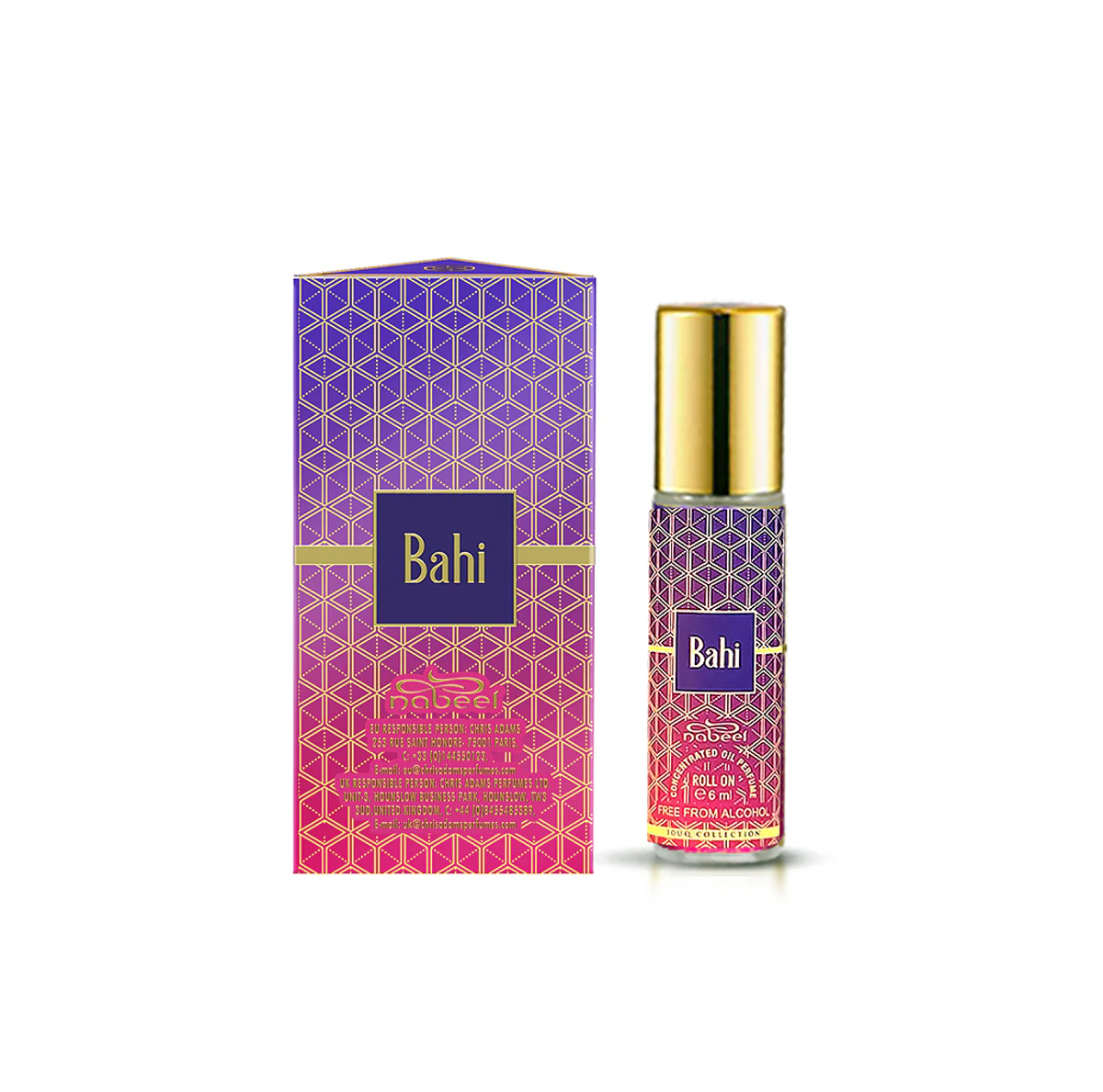Oil Perfume Bahi Roll On Oil Perfume - Huile de Parfum Unisex, Huile de Parfum, Parfum