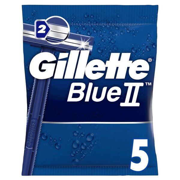Lame de ras de unică folosință Gillette Blue II<br>5 bucăți