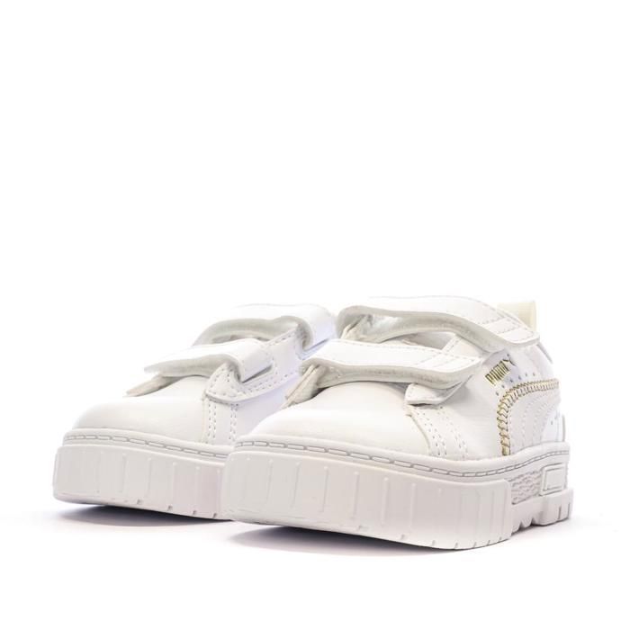Baskets Blanches Fille Puma Stitching