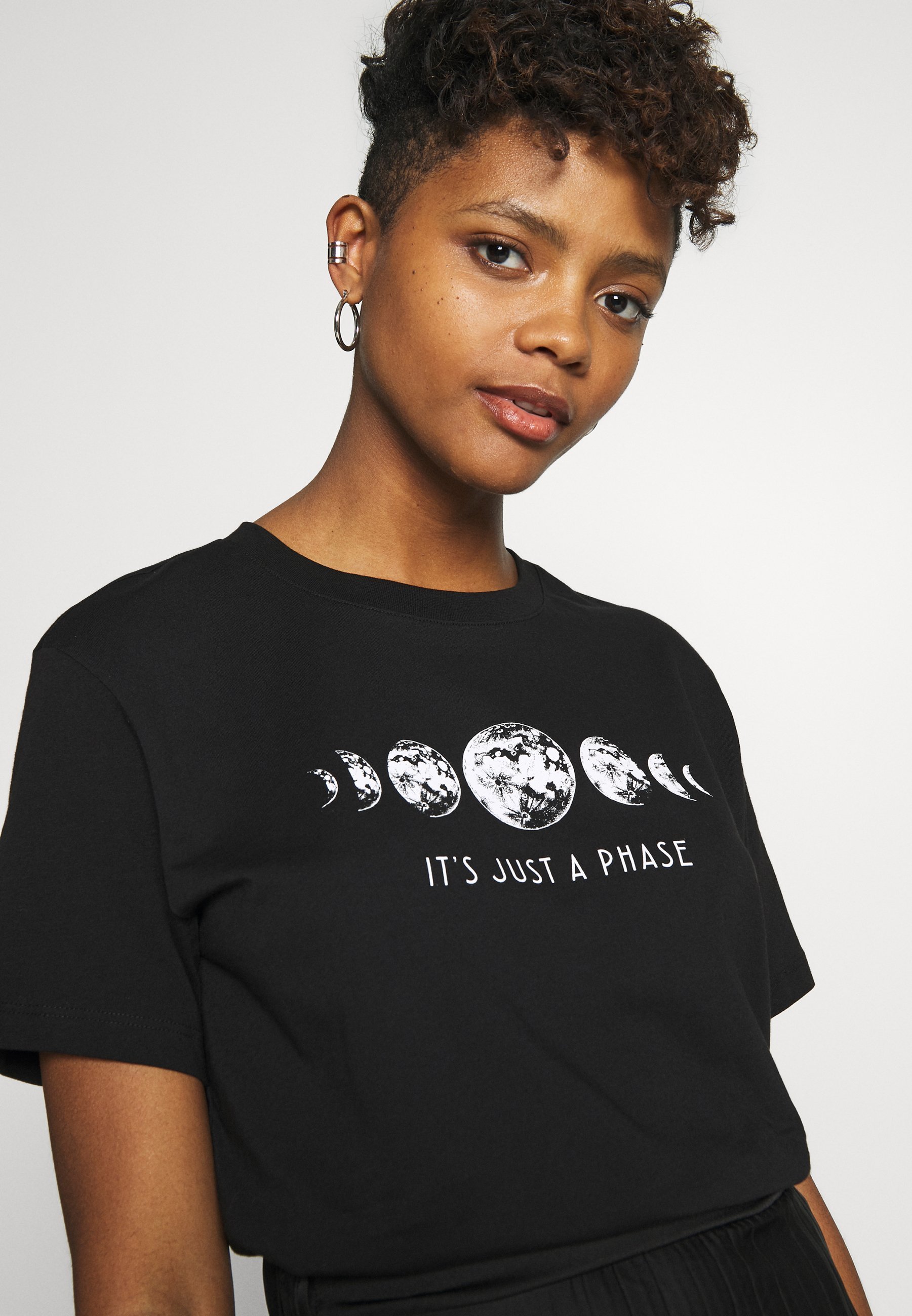 Even&Odd Print T-shirt - zwart