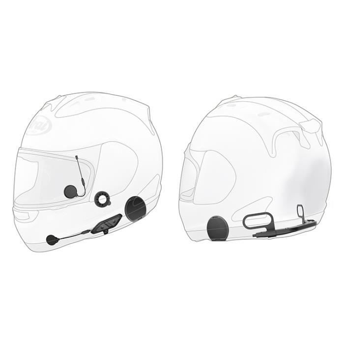 Intercomunicador Bluetooth para motocicleta Sena - 10U - Capacete integral Arai - Bateria com duração de 10 horas - Bluetooth 4.1
